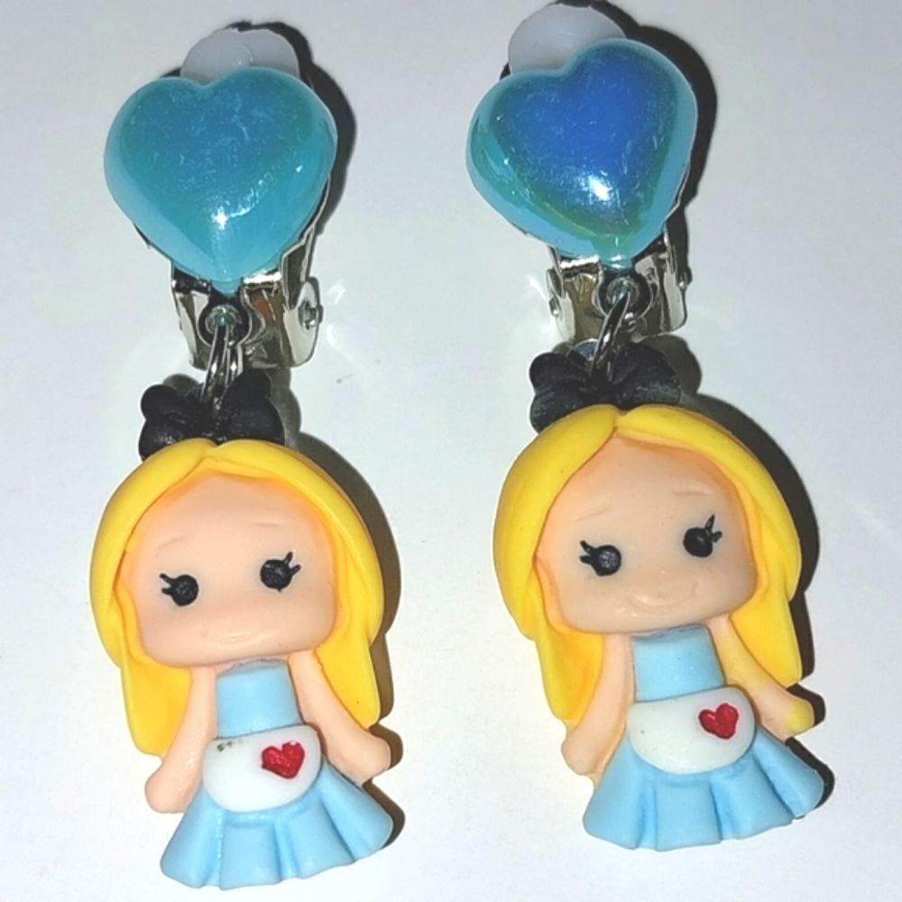 Beautiful fashion clip-on kids earrings